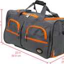 Rockland Rolling Duffel Bag, Black, 22"