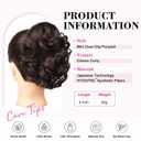 REECHO 9" Short Ponytail Extension, Classic Loose Curly Wavy Claw Clip Pony tails Hair Extensions HP001 Hairpieces for Women (Dark Brown)