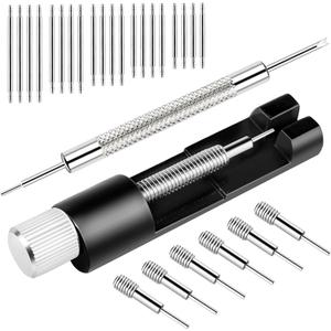 Watch Link Removal Tool, Premium Watch Band Tool Kit to Adjust and Remove Bracelet, Pin Remover for Sizing Strap, Adjust Watches Repair Kit With a Pin Punch, 6PCS Extra Replacement, 2 Pack