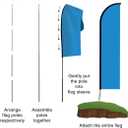 Real Estate Now Leasing Sign Flag, 15 Foot Feather Banner Pole Kit, Evo Flex Banner Outdoor, Light Green (0S-6IYJ-VAHC)