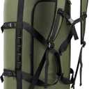 Hulongo 90L Large Waterproof Duffle Bag Backpack for Men, Mens Duffel Backpack Bags for Traveling, Heavy Duty (Green, 90L)