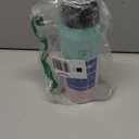 Fanhaw 24 oz Insulated Stainless Steel Water Bottle with Anti-Dust Chug Lid, Leakproof Vacuum Metal Bottle for Kids, Women & Men (Green Pink)