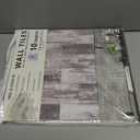 Peel and Stick Backsplash Tile for Kitchen and Bathroom Wall,3D Grey Panel Removable Wallpaper(10 Pack of 13.5"x11.5")