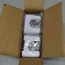 funest 6 Pack Mop and Broom Holder Wall Mount, No Drill Needed Self Adhesive, Non-Slip Mop Grippers for Tile Walls - Kitchen, Bathroom, GarageWhite