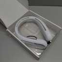 Hotsales Neck Fan, Hands Free Bladeless Neck Fans Portable Rechargeable, 6000 mAh Battery Operated Wearable Personal Fan, Cooling Neck Fan, 3 Speeds, USB Fan Gifts for Men, Women, Travel, Outdoor (White)