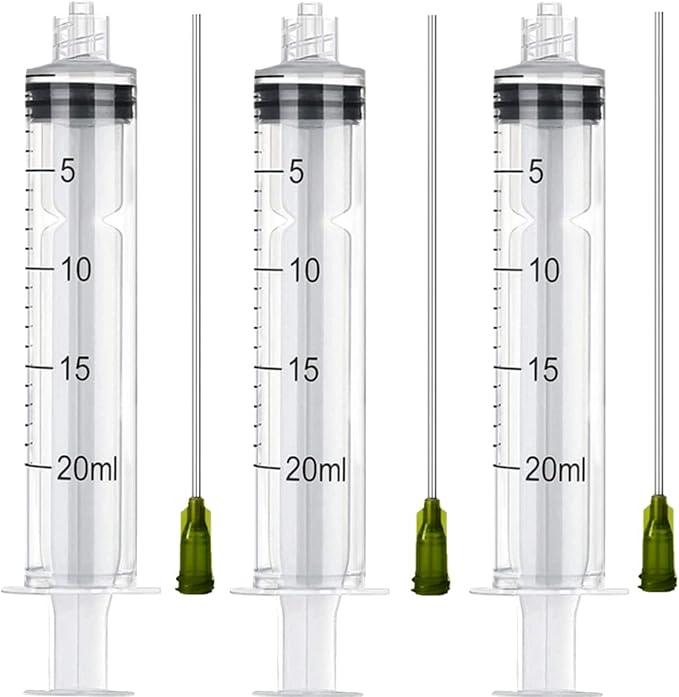 DISPOSABLE SYRINGE 20ML/CC 3 Packs
