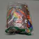 Unittype 5 Pcs Hippie Costume Accessories Set 60s 70s Outfits for Women Tie Dye Poncho Costume for Halloween Cosplay Party (Large)