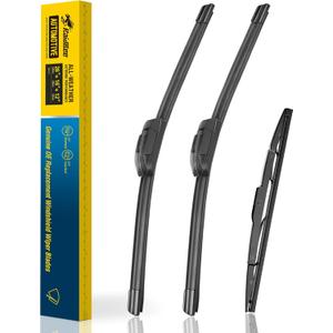 Raidbee 3 Wipers 26"/16"/10" Replacement For TOYOTA RAV4 2018 2017 2016 2015 2014 2013 (Set of 3), 26 Inch+16 Inch Windshield Wiper Blades with 10 Inch Rear Wiper Blade-Original Factory Quality