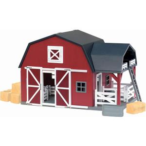 Terra By Battat - 20 Pcs Wooden Animal Barn Toy - Farm Toy Set - Pretend Play Toys For Kids and Toddlers Ages 3+