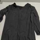 Fisoew Womens Casual Long Sleeve Tunic Tops Round Neck Shirt Button Side Basic Tees Wearring with Leggings (Black, L)