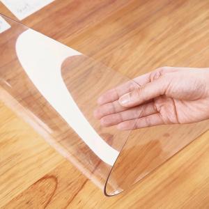 42"X66"Crystal PVC Table Cover Protector, Waterproof PVC Tablecloth, 1.5MM Thickened Rectangle Mat for Dinning, Desk, Coffee Table, Workbench, Dresser, TV-Stand, Counter
