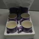 Coffee Mugs Set of 6, 12oz Ceramic Coffee Mugs with Handle, Matte Porcelain Purple Coffee Mug for Latte, Tea, Cocoa, Cappuccino, Cups for Women Men for Home Restaurant Mug (Purple)