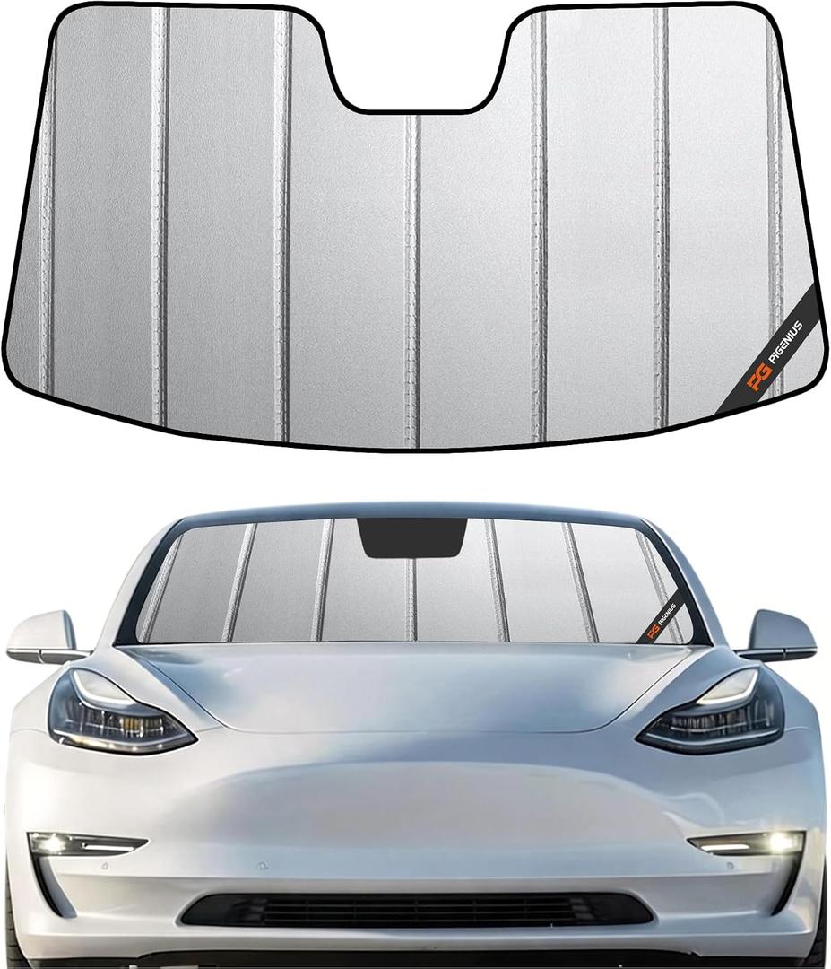 Pigenius Windshield Sunshade, (55in width x 27in length )