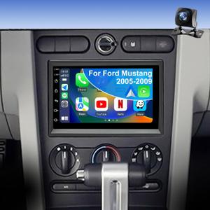 5GWifi Android Upgrade Car Radio for Ford Mustang 2005-2009, Explorer 2006-2010, Ford E150/E250/E350 2009-2014 7inch Touch Screen Stereo Head Unit Wireless Carplay Android Auto GPS Bluetooth FM Camera