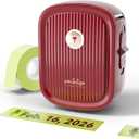 2 x PeriPage Label Maker with Tape, P10 Bluetooth Label Printer with 0.55''x13.8 ft Continuous Labels, Mini Thermal Sticker Printers with Multiple Templates for Home Use, Office Organization