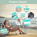 Extra Pool Beach Monogrammed Tote Bag with Zipper, Initial Birthday Travel Christmas Personalized Gifts for Women
 (S)