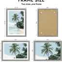 Hongkee 14x20 Picture Frame, Rustic Grey Wood Style - Display Posters 12 x 18 with Mat or 14x20 without Mat, Wall Mounting Horizontal and Vertical, 1 Pack