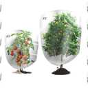 10Pcs Garden Netting Bags with Drawstring Plant Mesh Cover, 2 Size Netting Cover Garden Plant Barrier Netting Protection Bags for Tomato Vegetables Flower Tree Fruit, 2.30 x 3.3ft+3.3X 4.92ft
