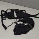 RELLECIGA Women's Cutout Bikini Sets Halter Low Rise Strappy Bathing Suits for Women (Black), S