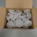 100 Pcs 10 cm Heavy Duty Plastic Insulation Masonry Fasteners, Durable Anchors Fasteners for Fixing and Fastening Rigid Foam Insulation Board Panels