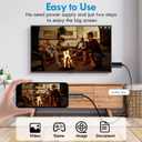 Weton 2-in-1 USB Type C Micro USB Android Phone to TV HDMI Cable, MHL to TV HDMI Adapter 1080P HDTV Mirroring & Charging Cable for Android Smartphone Tablets to Projector Monitor, 6.6ft