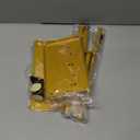 Brushed Gold Toilet Paper Stand Holder with Shelf, Marble Design Base Free Standing Toilet Paper Roll Holder with 2 Dispenser SUS 304 Stainless Steel Reserve, Storage 5 Rolls