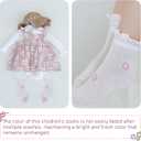 Toddler Ruffle Baby Girls Socks Cute Princess Knit Cotton Lace Top Frilly Infant White Dress Socks