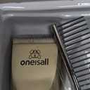 oneisall Dog Clipper Low Noise, Dog Grooming Kit with Rechargeable, Pet Shaver Cordless Electric Quiet Hair Clipper Set for Dogs Cats PetsGold