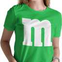 Letter M Halloween Costumes T-Shirt | Funny Cool Graphic tee idea | for Women S