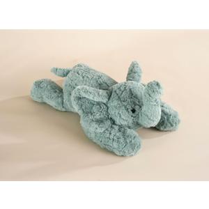 Aplushuman Microwavable Heating Pad Cyan Elephant Plush - Weighted Stuffed Animal Toy with Tourmaline Beads & Lavender - 1.8 lb for Long Lasting Cozy Warmth - Includes Gift Box & Greeting Card