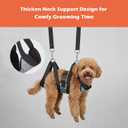 Ownpets Pet Grooming Hammock, Dog Grooming Hammock with Carabiners, Breathable Pet Grooming Harness Sling for Grooming, Hair Nail Trimming Cutting & More, S