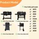 BQMAX Grill Warming Rack Replacement Parts for Char Griller Grill 5050, 3001, 5650, 5072, 3008, Warming Grate for CharGriller Replacement Parts, Grill Rack for Char Griller 5050 Replacement Parts