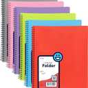 Poly 8 Pocket Organizer File Folder Letter Legal Document Organizer Perfect for Office, College, School and More (Pack of 6) - by Emraw