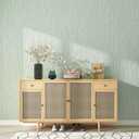 Haimin Grasscloth Wallpaper Textured 24in X 393in Fabric Contact Paper Textured Linen Peel and Stick Self-Adhesive Thick Vinyl Embossed Wallpaper