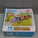 Train Set for Toddlers w/Steam, Music & Lights - First Choo Choo Train for Toddlers, Electric Train Set for Kids, Magnetic Train Toys, Christmas Birthday Gifts for Boys Girls