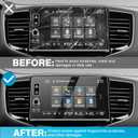 Karltys [Upgrade 2 Pack Screen Protector for Honda Ridgeline 2024 2025 2026 9-Inch [No Glare & Fingerprint] Tempered Glass Honda Ridgeline Accessories
