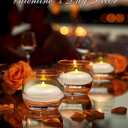 Homemory 24 Pack 3 Flameless Led Floating Candles, 200 Hour White Battery Operate Waterproof Tealights for Cylinder Vases, Centerpieces at Wedding Decor, Party, Pool