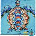 Beach Blanket Sandproof Extra Large Beach Mat Adults Waterproof Quick Drying Sand Free Mat Made by Premium Polyester with 4 Stakes & 4 Corner Pockets for Outdoor Travel Camping Hiking (79" X 83", Cshg-mtl)