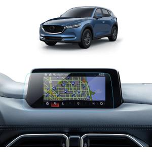 Car Screen Protector for Accessories Navigation Touchscreen Protector Film Tempered Glass HD Clear Anti-Glare 7'' (for 2017-2019 Mazda CX-5 & 2020 CX-5 Sport 7'')