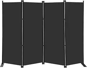 4 Panel Room Divider 6Ft Tall Indoor Foldable Privacy Screen wall
Great office division, indoor family wall partition room separator. Suitable for home office studio, garage, hospital