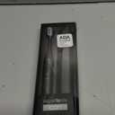 Aquasonic Icon ADA-Accepted Rechargeable Toothbrush | Magnetic Holder & Slim Travel Case | 2 Brushing Modes & Smart Timers | Gentle Micro-Vibrations(Onyx) (1 Count (Pack of 1))