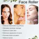 Skincare Tool Gifts Set for Her, Women, Daughter, Mom, Teen Girls - Gua Sha & Jade Roller, ice roller for face, Self Care Gifts Set, Eye Mask, with Greeting Card, Girlfriend Birthday Gift