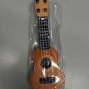 Kids' Plastic Ukulele Guitar - A Classical Musical Toy Instrument for Beginners, Promoting Education and Playful Exploration (Light Brown)