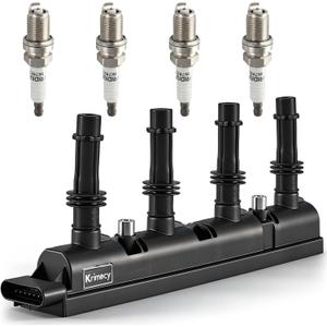 UF669 Ignition Coil Packs and Iridium Spark Plugs Compatible with 2011-2021 Chevy Cruze Sonic Trax Volt Cadillac ELR Buick Encore L4 1.4L