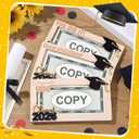 12 Pcs Graduation Money Card Holder Bulk Class of 2026 Wooden Graduation Cash Gifts Envelope Box for High School College University Congrats Grad Present(Black)