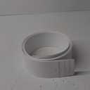 82.5" x 3.5" White PVC Vertical Blind Replacement Slats Curved Smooth (5 Pack)