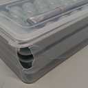 WIBIMEN Ice Cube Tray with Lid and Bin - Round Ice Trays for Freezer with Lid - Ice Cube Trays for Freezer with Ice Container (1"-2PACK Blue)