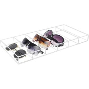 Sunglass Organizer Case, Glasses Holder Storage for Multiple, Acrylic Sunglasses Drawer Tray, 1 Pack
