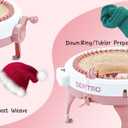 BUAOB SENTRO Knitting Machine 48 Needles for Adults, Smart Automatic Circular Crochet Knitting Machine with Row Counter