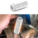 Oil Pressure Switch Socket, 3" Oil Pressure Sensor Switch, 3/8" Drive or 1 1/8" hex Fits 1" and 1 1/16" Switches, Car Accessories Oil Pressure Sending Socket for Oil Sending Unit (Silver)